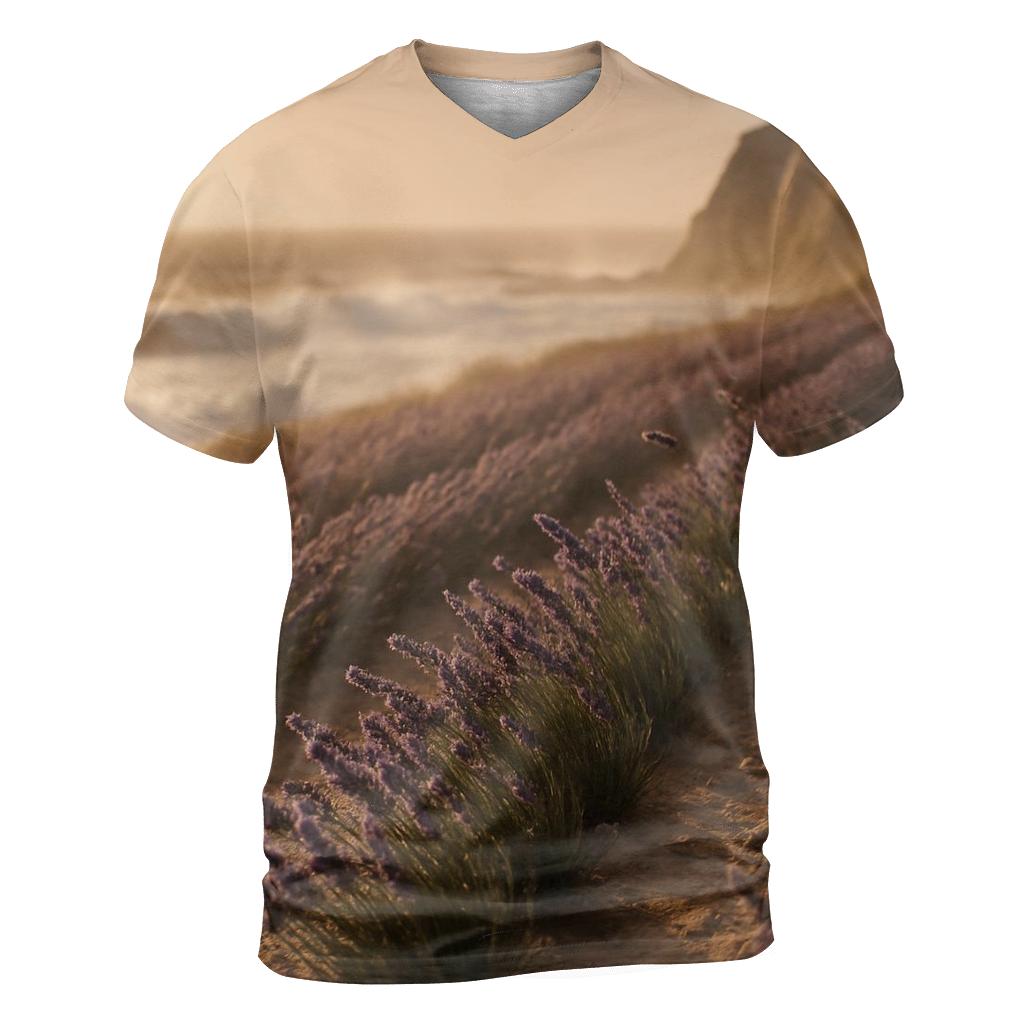 Coastal Seaside Lavender Windcape custom all-over print shirts