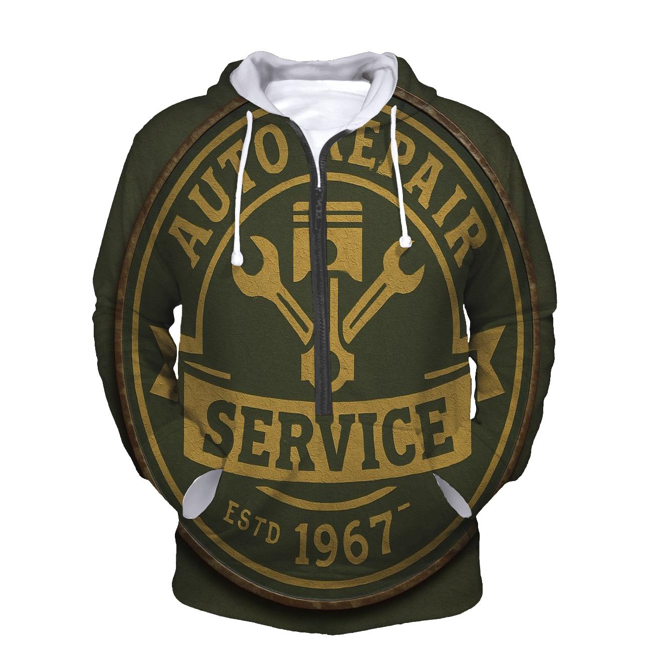 Antique Garage Emblem hoodies fashion