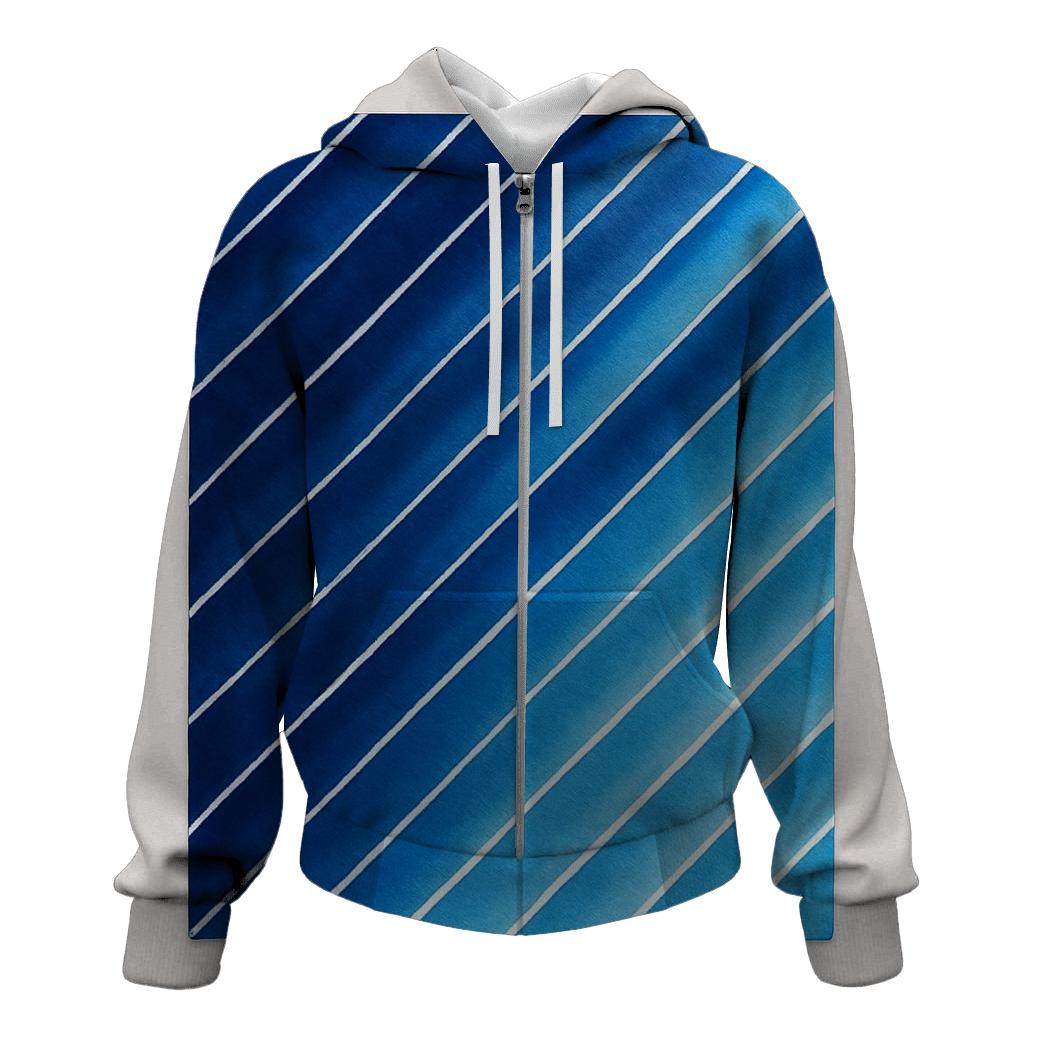 Indigo Arashi Diagonals designer hoodies