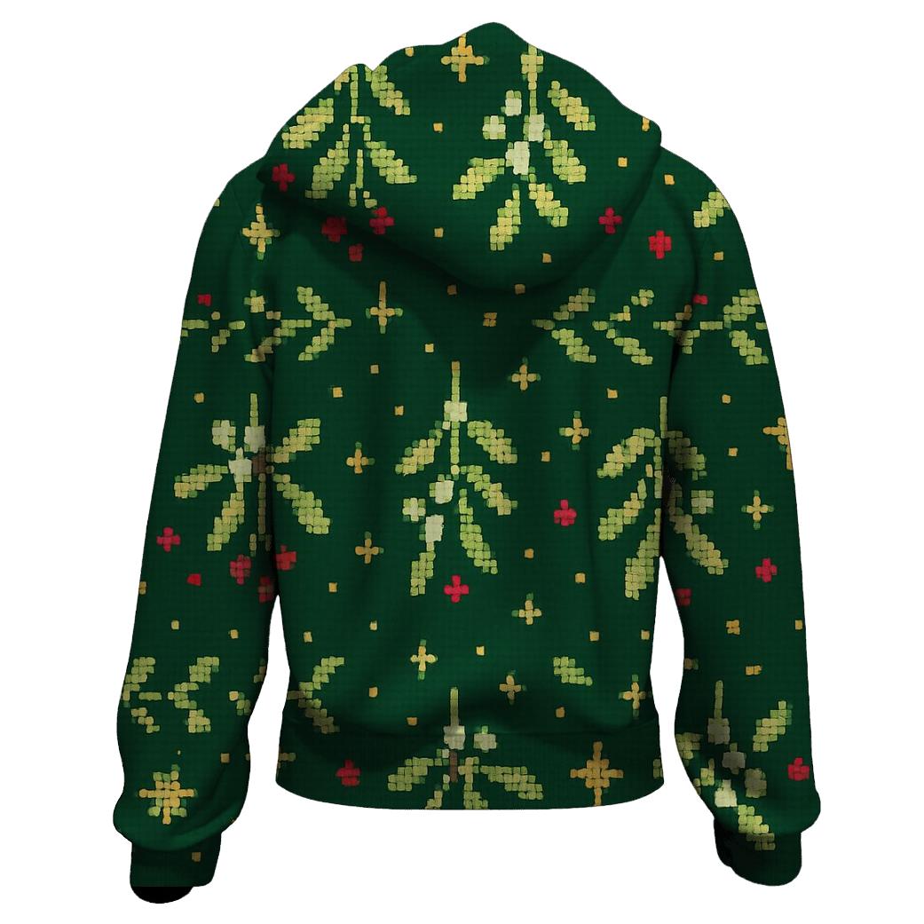 Merry Mistletoe Confetti Design graphic hoodies