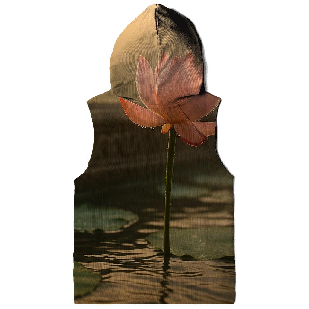Dawn Lotus On Tiled Temple Pond hoodies fashion