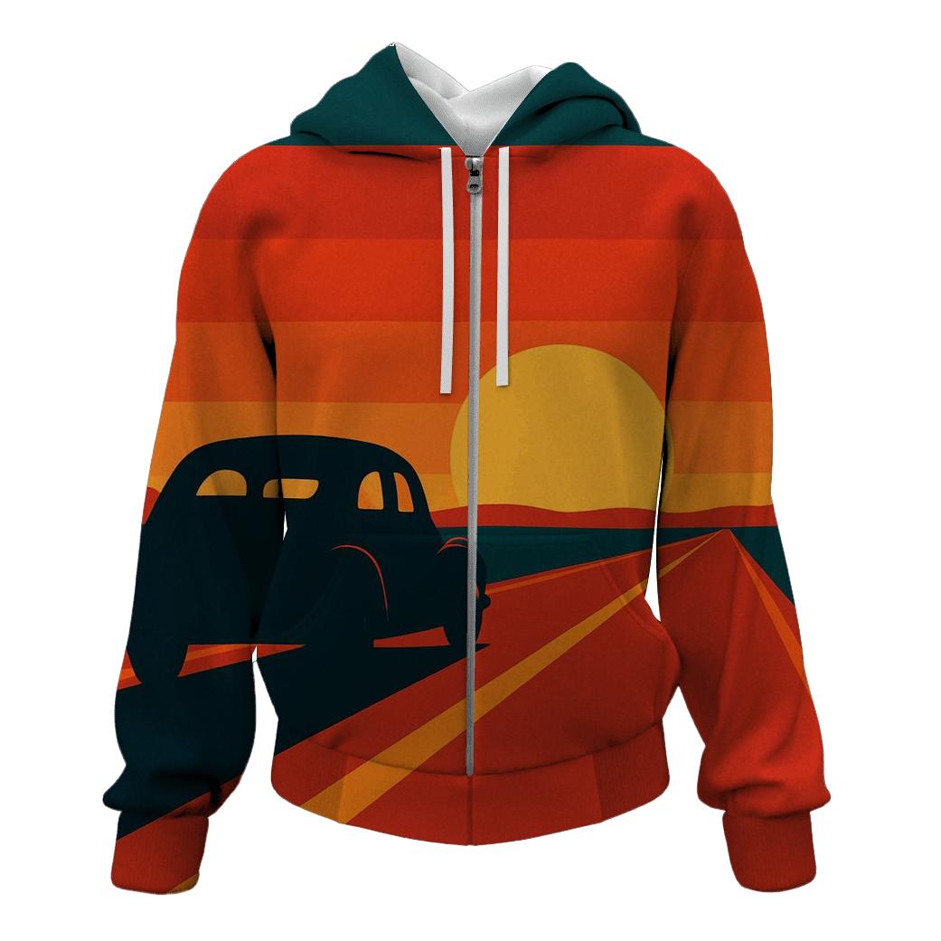 Mustang Road Horizon zip-up hoodies