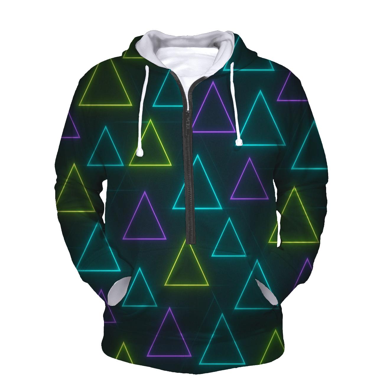 Laser Triangle Rhythm premium hoodies