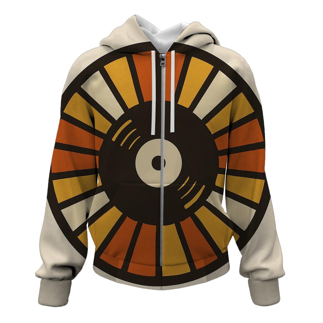 Sunburst Vinyl Emblem hoodie styles