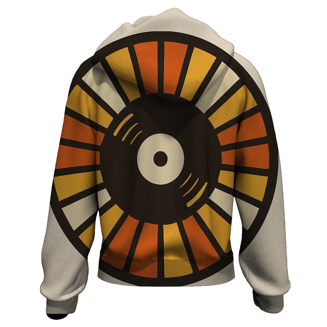 Sunburst Vinyl Emblem hoodie styles