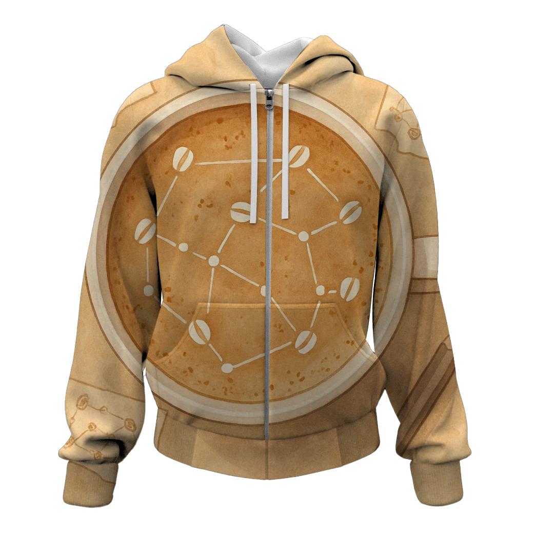 Latte Constellation Map premium hoodies