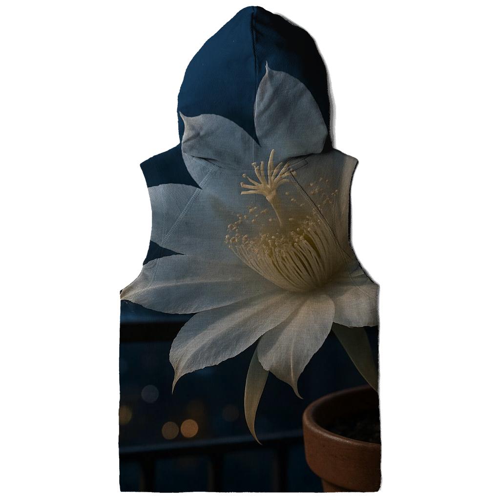 Night-Blooming Cereus On Urban Balcony hoodie designs