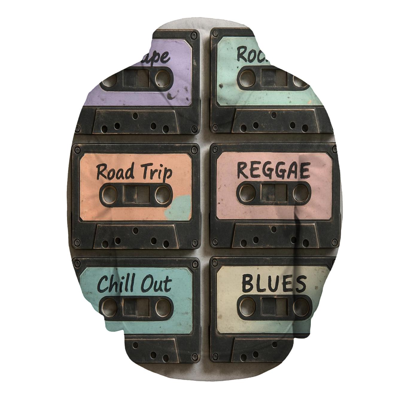 Old School Cassette Collage graphic hoodies