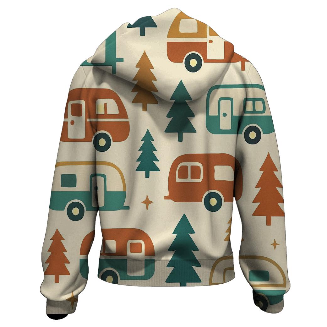 Starlit Camper Pattern lightweight hoodies