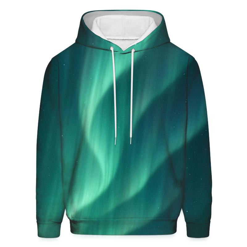 Aurora Curtain Drift embroidered hoodies