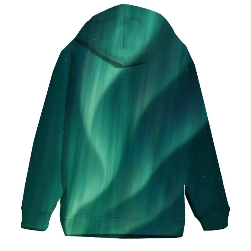 Aurora Curtain Drift embroidered hoodies