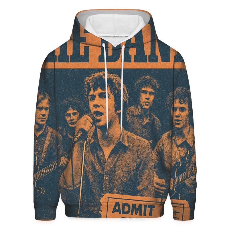 Distressed Concert Poster graphic hoodies