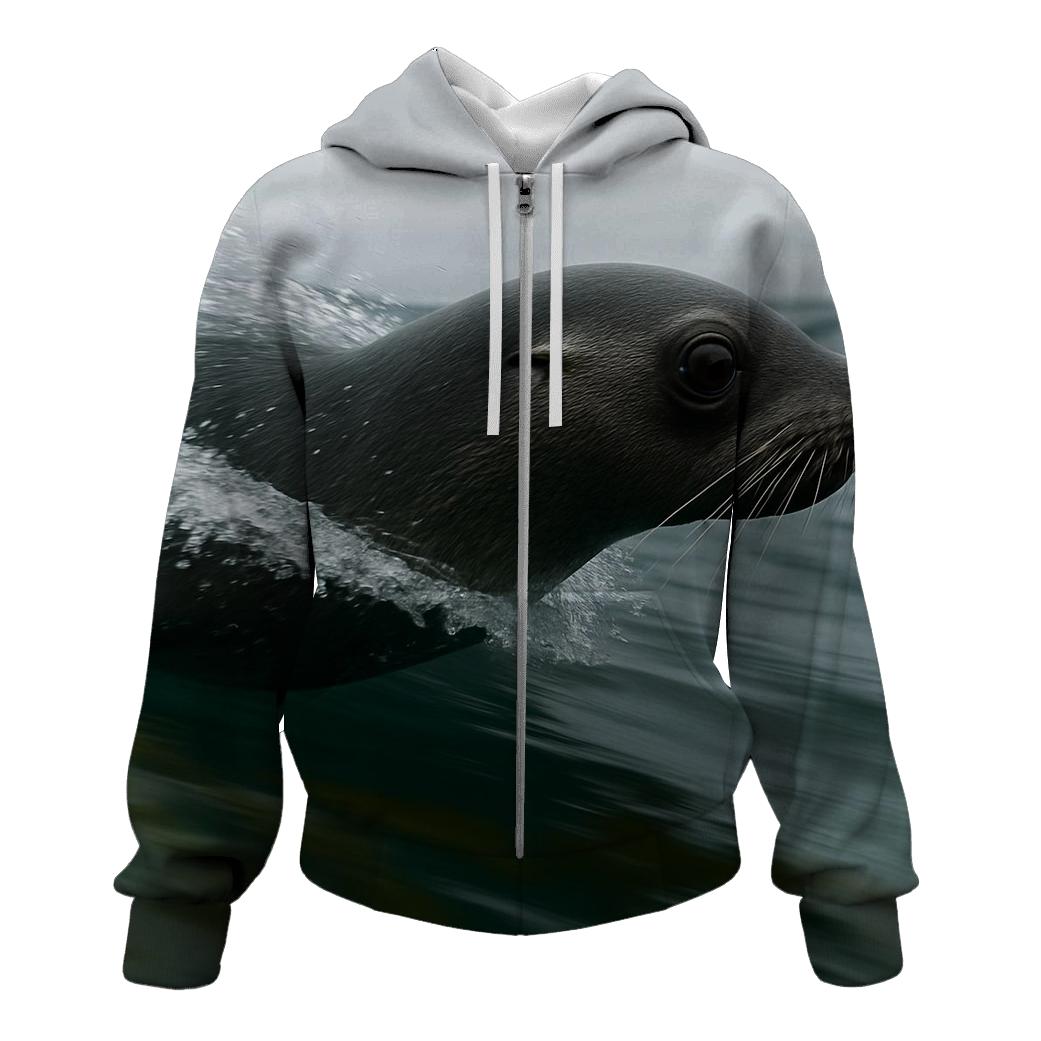 Kelp Window Northern Fur Seal custom hoodies