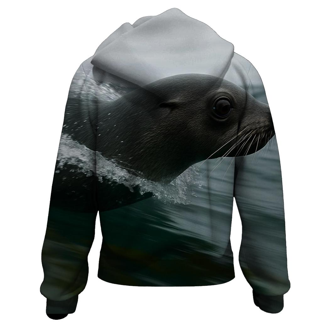 Kelp Window Northern Fur Seal custom hoodies