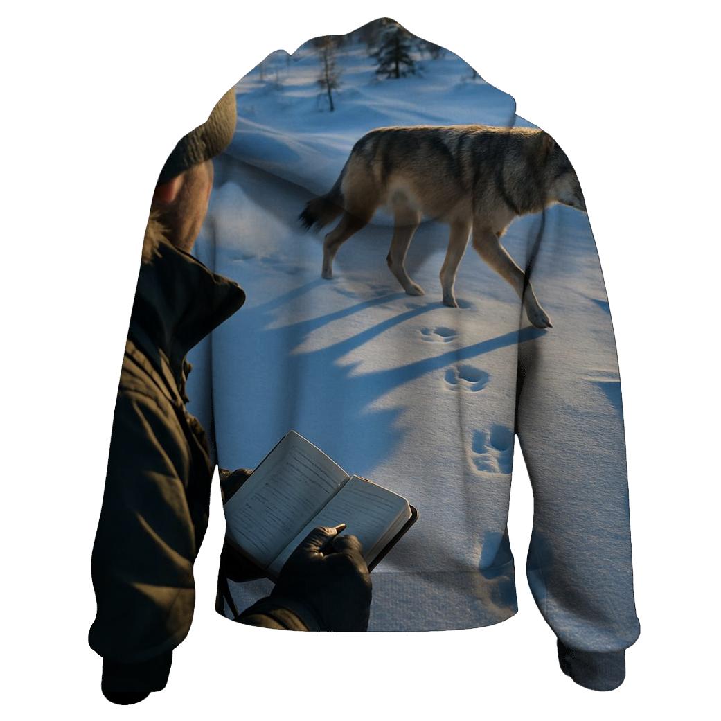 Winter Tracking Study embroidered hoodies