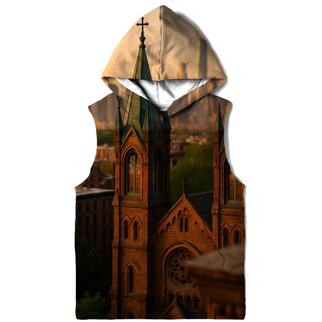 Harlem Sunset Church Roofline pullover hoodies