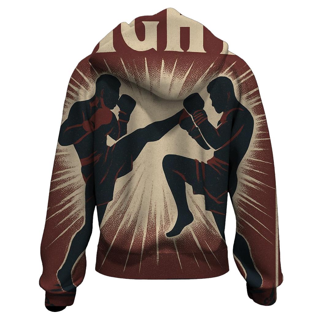Boxing Vintage Poster premium hoodies