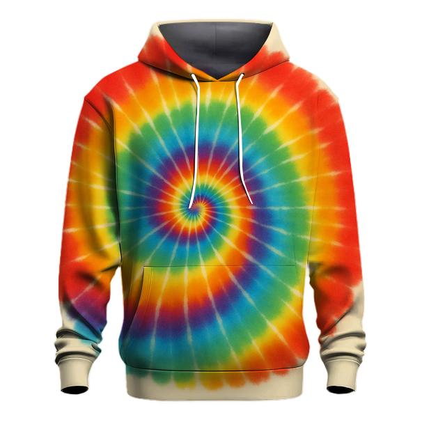 Spiral Rainbow Whorl graphic hoodies