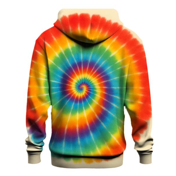Spiral Rainbow Whorl graphic hoodies