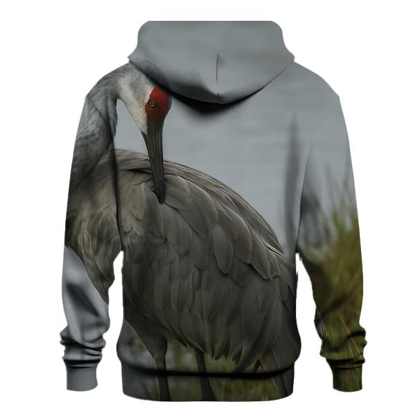 Murmuration Edge Sandhill Crane graphic hoodies