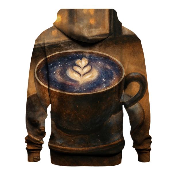 Nebula Latte Bloom zip-up hoodies