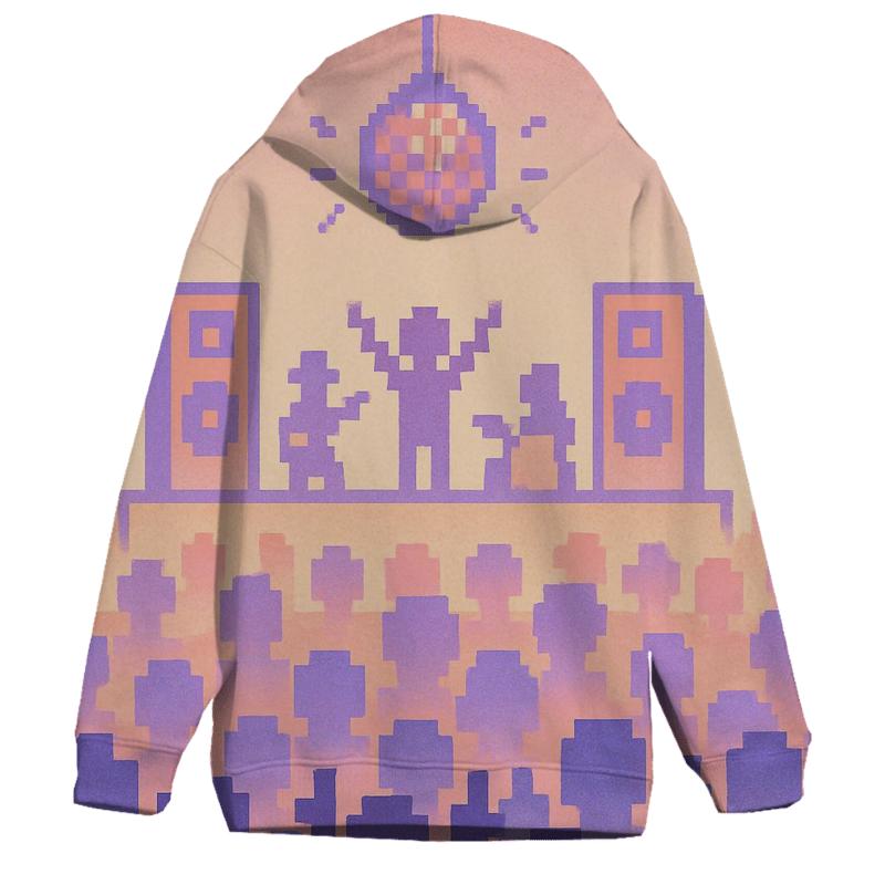 Pixel Concert Crowd hoodie styles