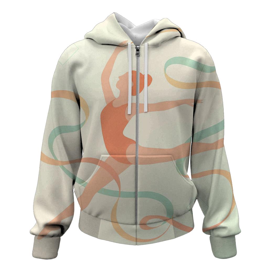 Gymnastics Ribbon Flow premium hoodies