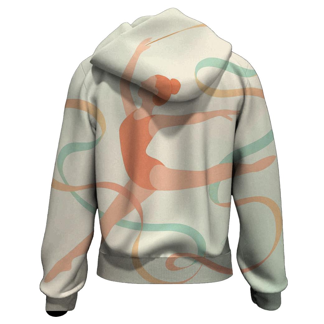 Gymnastics Ribbon Flow premium hoodies