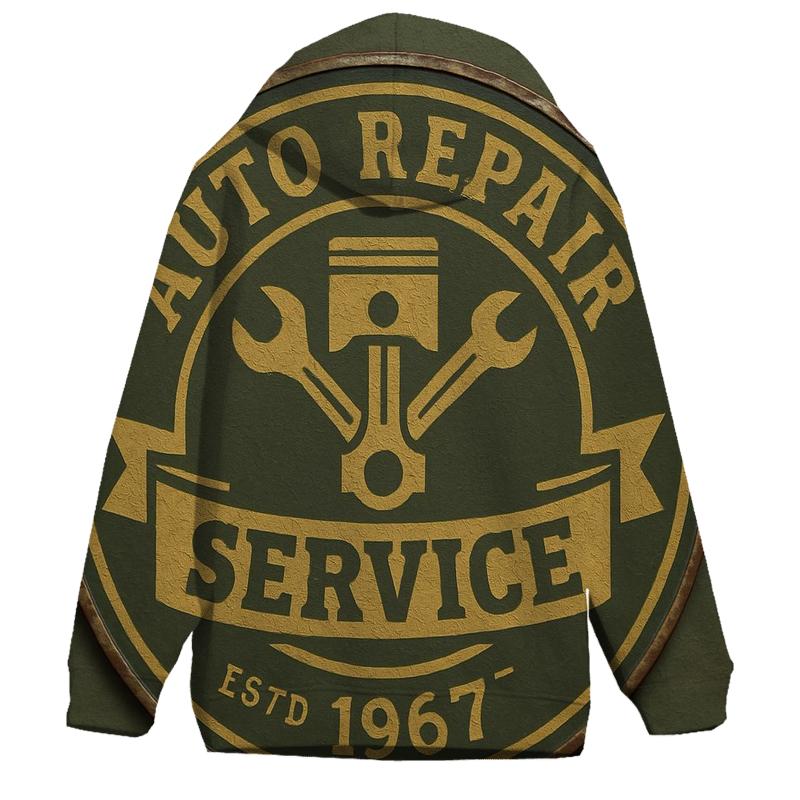 Antique Garage Emblem hoodie designs