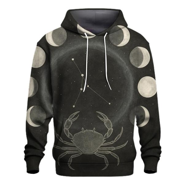 Lunar Cancer Moon Cycle custom hoodies