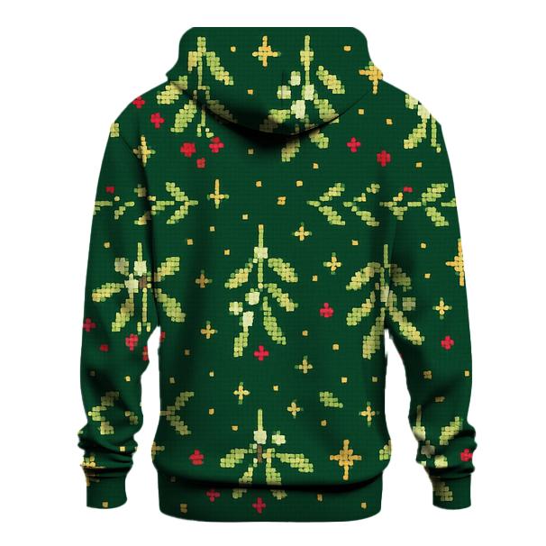 Merry Mistletoe Confetti Design embroidered hoodies