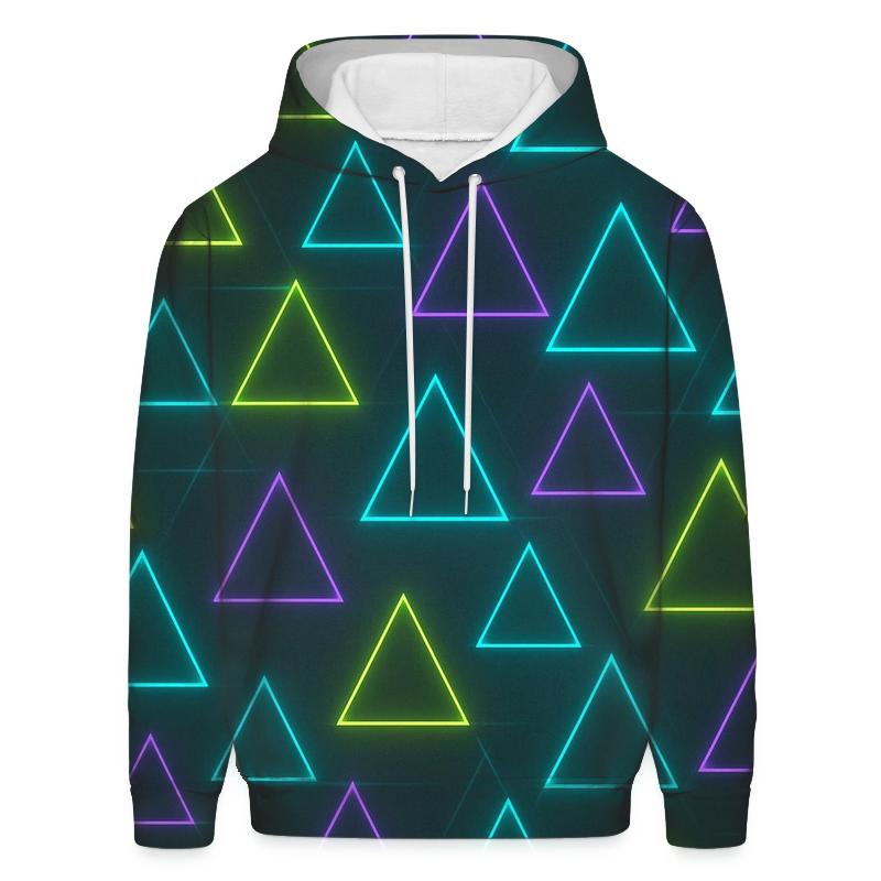 Laser Triangle Rhythm pullover hoodies