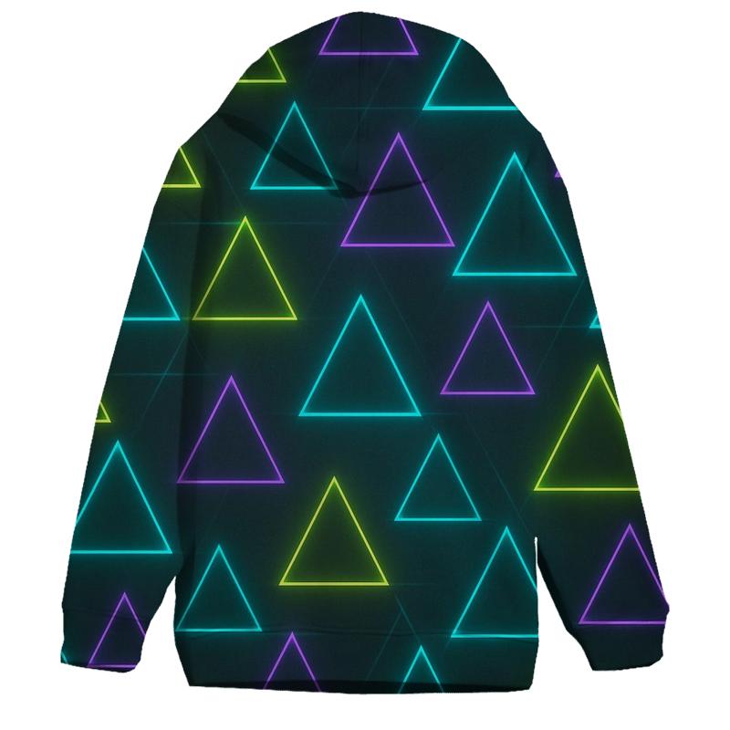 Laser Triangle Rhythm pullover hoodies