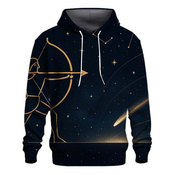 Sagittarius Archer Star Navigator graphic hoodies