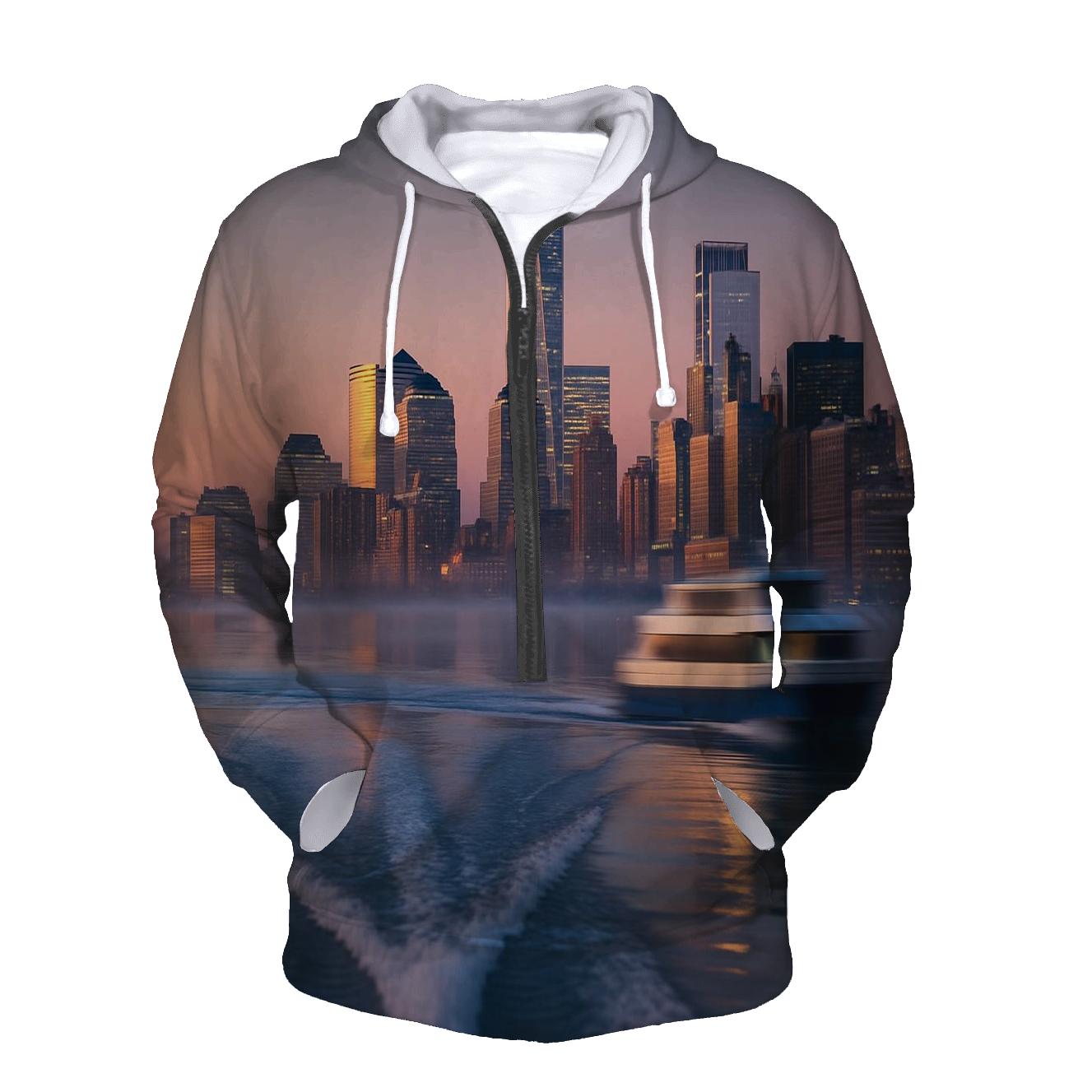 Early Morning Hudson Reflection hoodie styles