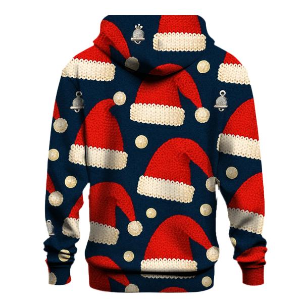 Santa Hat Scatter Bands Design lightweight hoodies