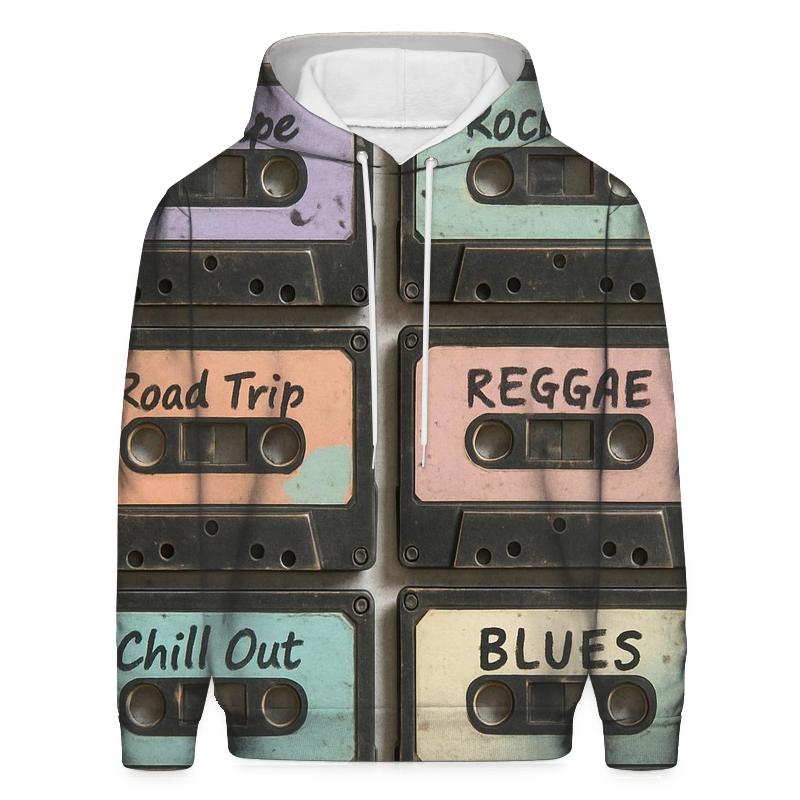 Old School Cassette Collage hoodie styles