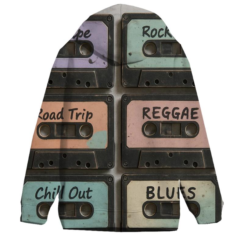 Old School Cassette Collage hoodie styles