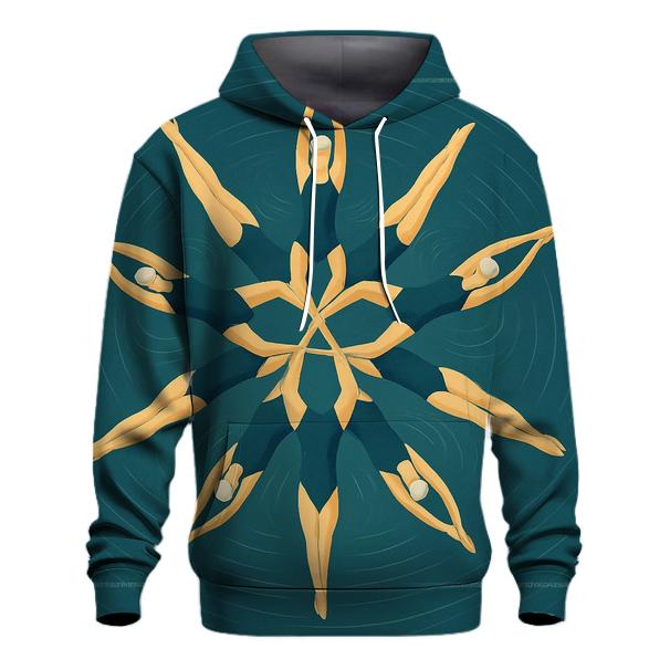 Synchronized Swim Silhouettes graphic hoodies