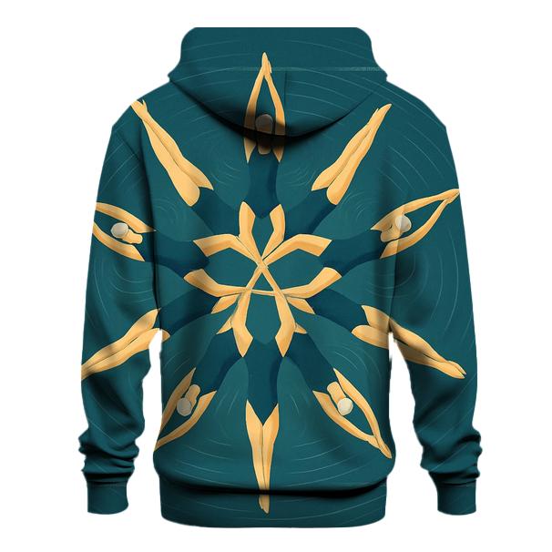 Synchronized Swim Silhouettes graphic hoodies