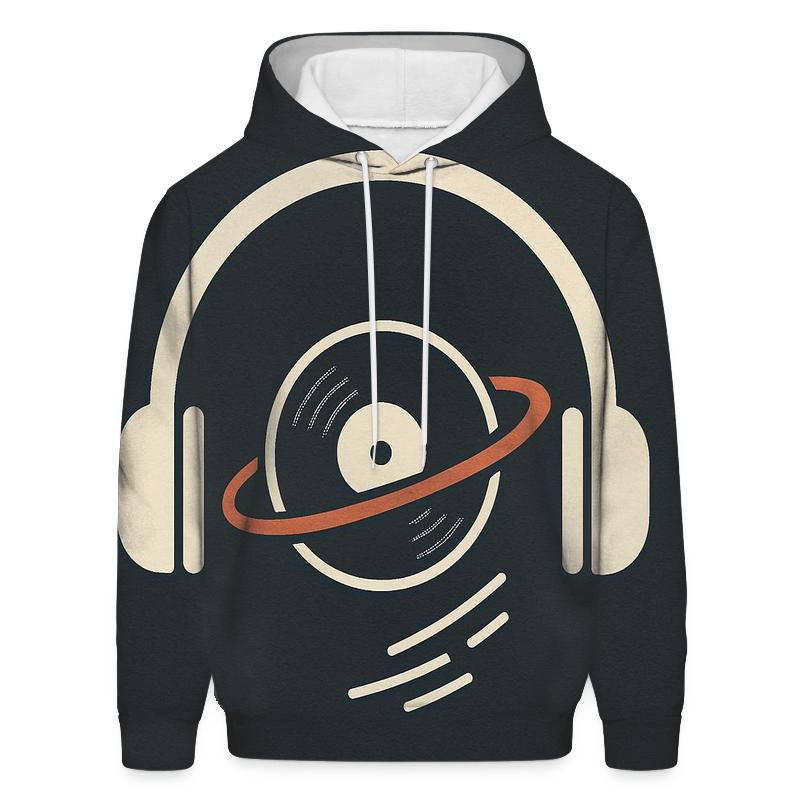 Headphone Orbit Icon heavyweight hoodies