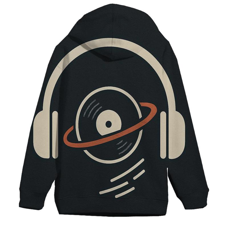 Headphone Orbit Icon heavyweight hoodies