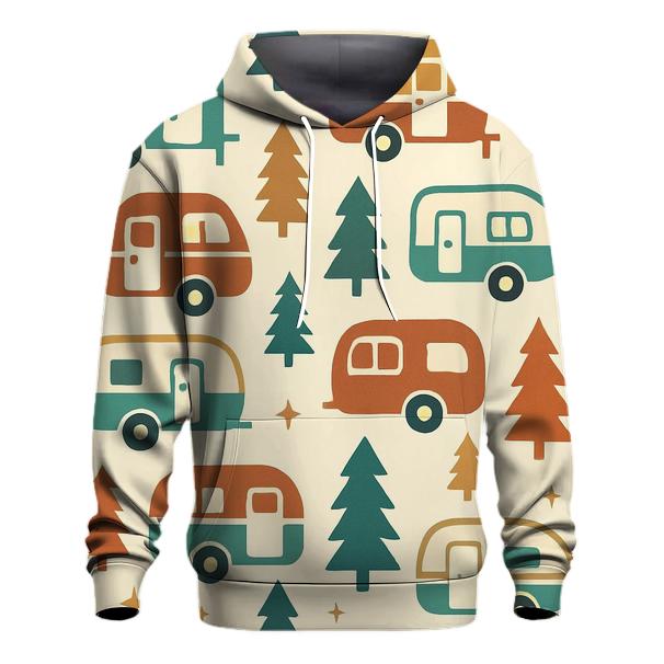 Starlit Camper Pattern pullover hoodies
