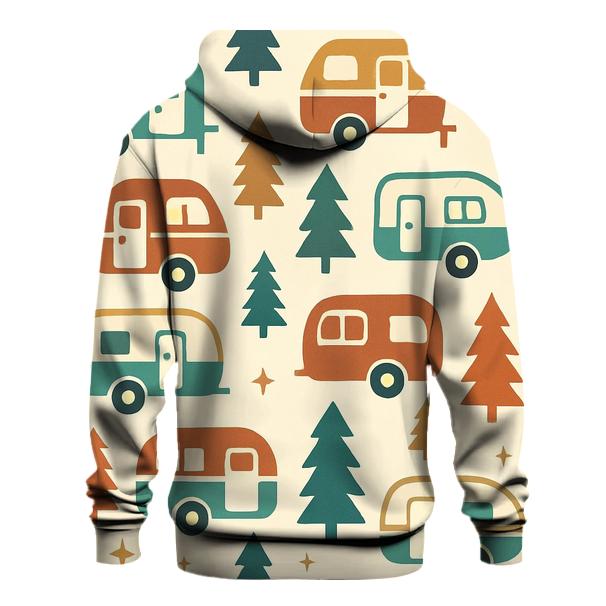 Starlit Camper Pattern pullover hoodies