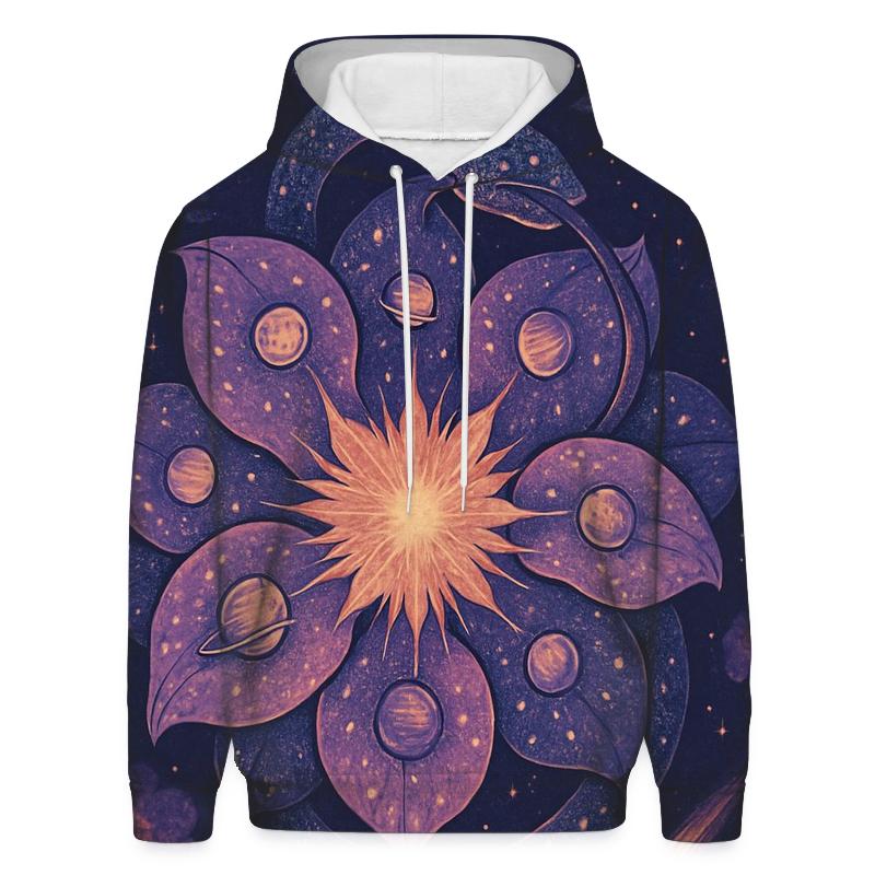 Stellar Bloom Ouroboros zip-up hoodies