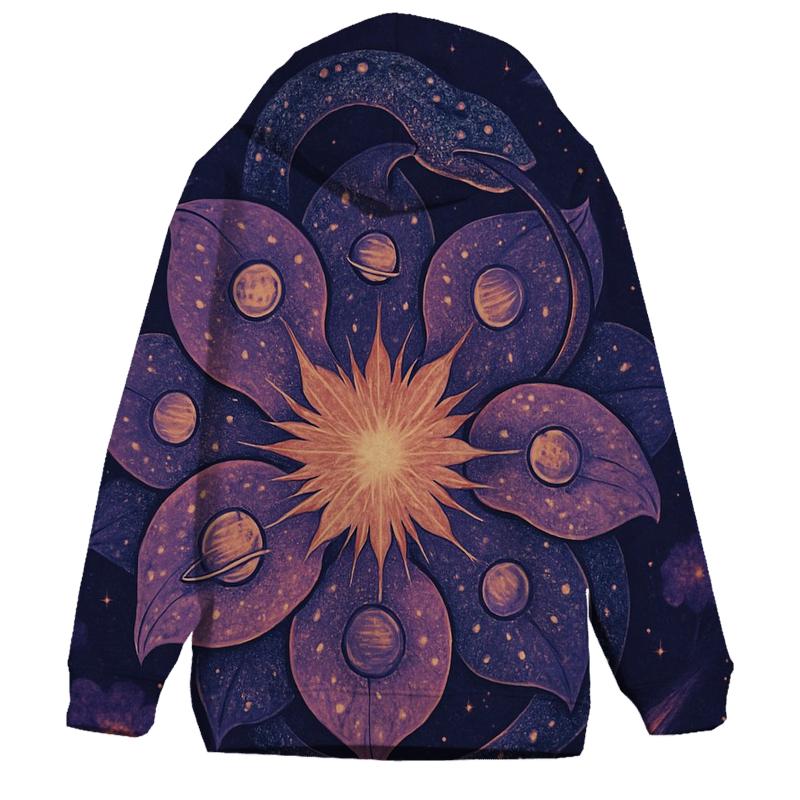Stellar Bloom Ouroboros zip-up hoodies
