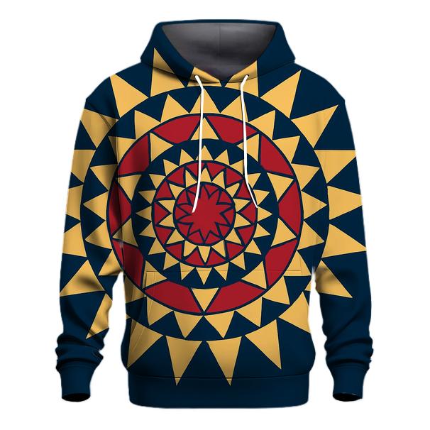 Starburst Ornament Mandala lightweight hoodies