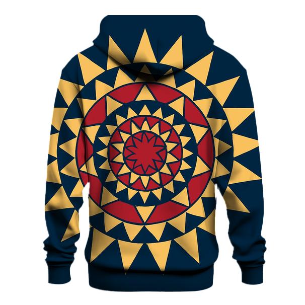 Starburst Ornament Mandala lightweight hoodies