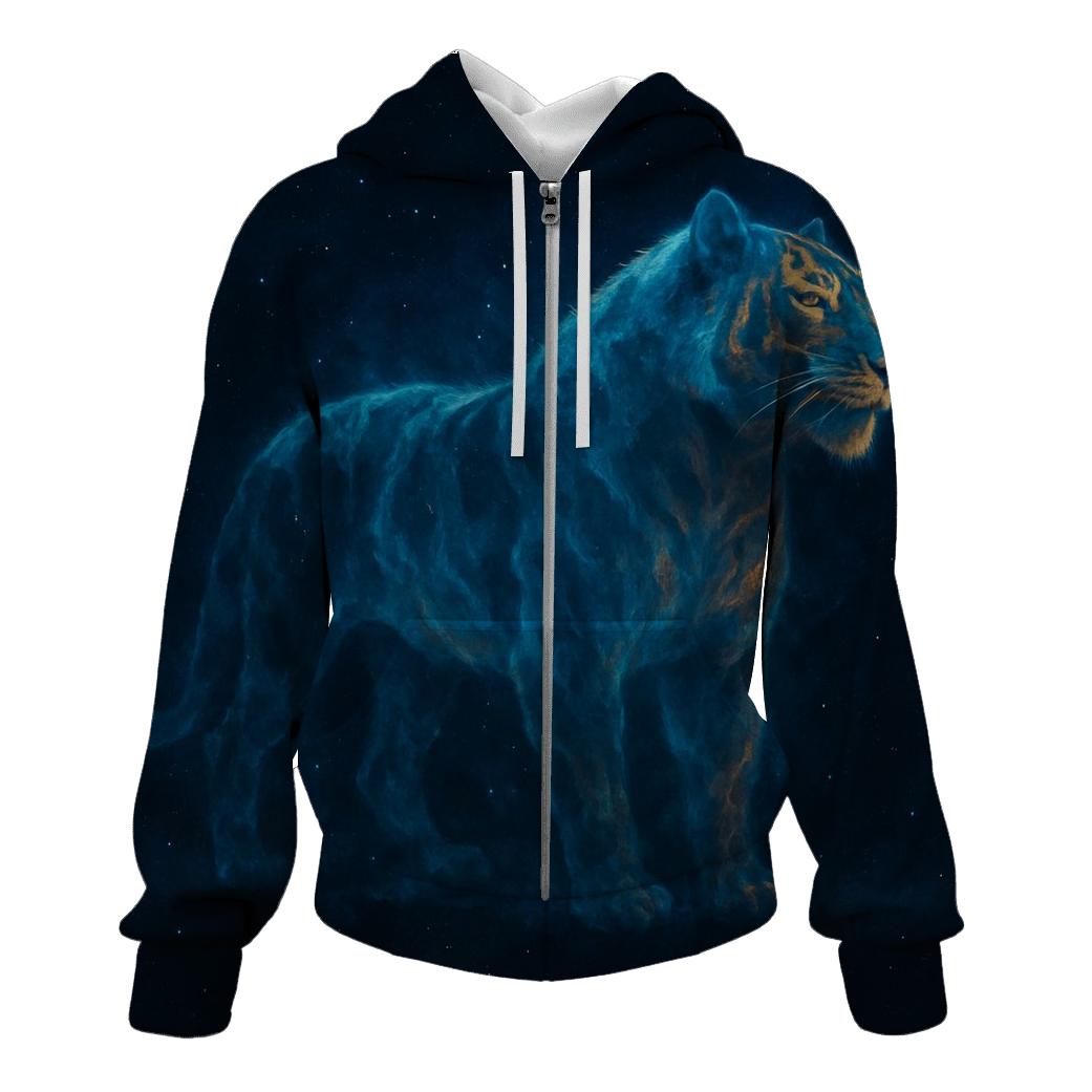 Galactic Tiger Nebula pullover hoodies