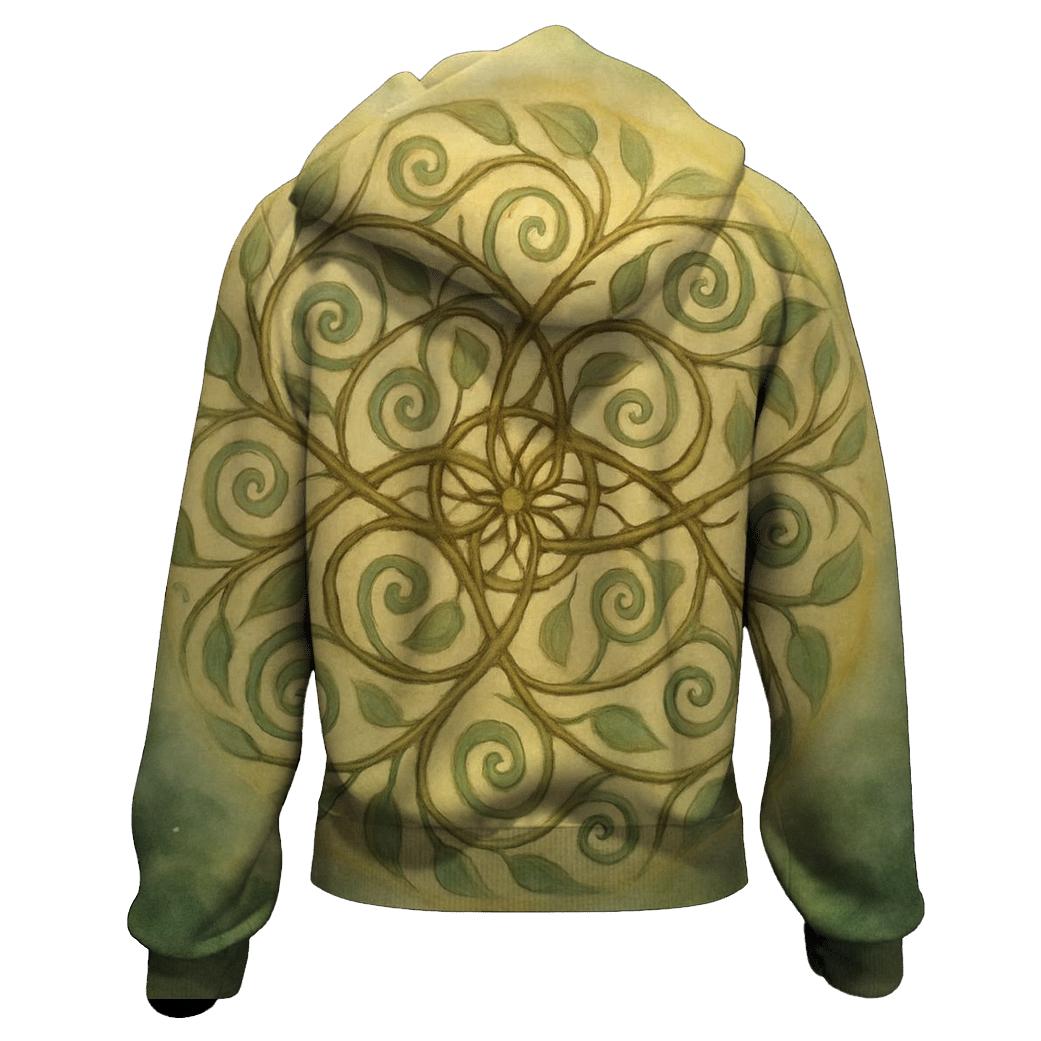 Luminous Mandala Grove lightweight hoodies